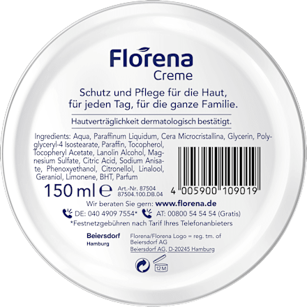 Körperpflege Creme, 150 ml Florena