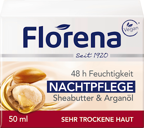 Nachtcreme Sheabutter & Arganöl, 50 ml