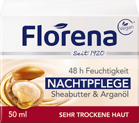Nachtcreme Sheabutter & Arganöl, 50 ml
