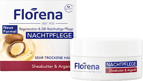 Nachtcreme Sheabutter & Arganöl, 50 ml
