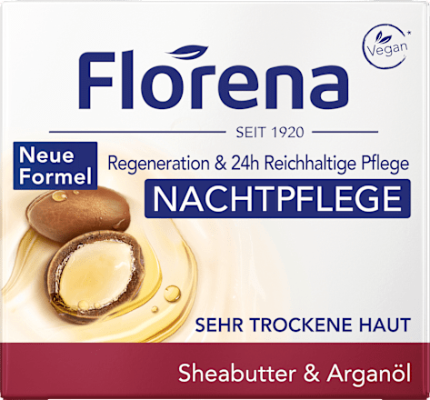 Nachtcreme Sheabutter & Arganöl, 50 ml
