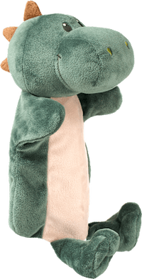 Handpuppe Dino, grün + beige, 1 St
