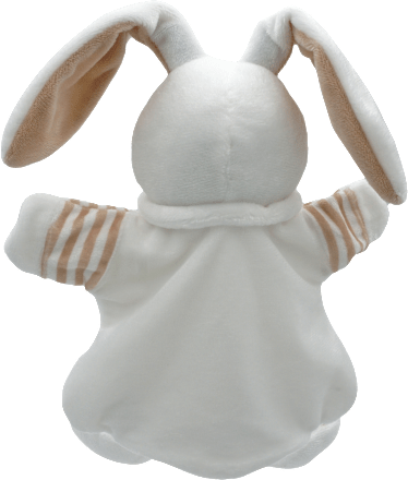 Handpuppe Hase, weiß, 1 St