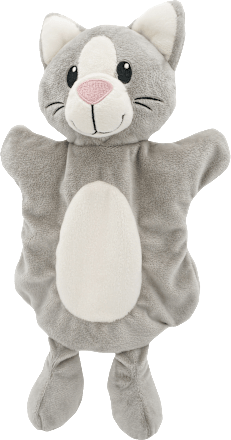 Handpuppe Katze, grau, 1 St