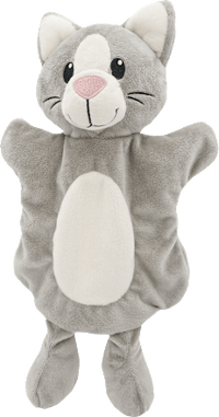 Handpuppe Katze, grau, 1 St