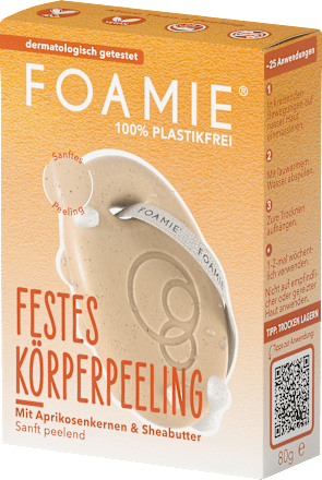 Vaste lichaamsscrub met abrikozenpitten en sheaboter, 80 g