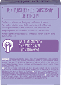 Vaste shampoo &amp; douchegel 2-in-1 paars, 80 g