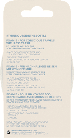 Reisbox voor vaste haarverzorging, 1 stuk