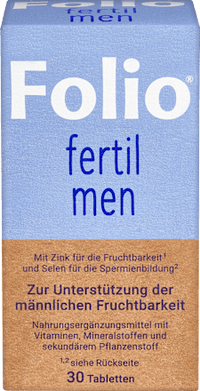 Fertil men foliumzuurtabletten 30 stuks, 26 g