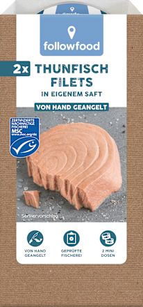 Thunfisch Filets, in eigenem Saft, MSC Zertifizierung, 112 g