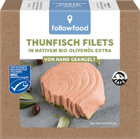 Thunfisch Filets, in nativem Bio-Olivenöl extra, MSC Zertifizierung, 120 g