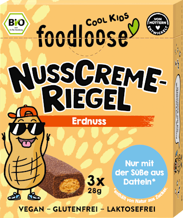 Kindersnack Nusscreme-Riegel Erdnuss, ab 3 Jahren (3x28 g), 84 g