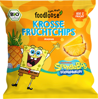 Kindersnack SpongeBob Fruchtchips Ananas ab 3 Jahren, 12 g