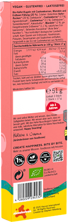 Kindersnack SpongeBob Hafer Nuss Burger Erdbeere (3x17 g) ab 3 Jahren, 51 g