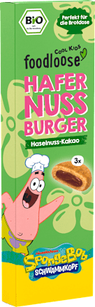 Kindersnack SpongeBob Hafer Nuss Burger Haselnuss-Kakao (3x17 g) ab 3 Jahren, 51 g