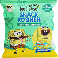 Kindersnack SpongeBob Rosinen saurer Apfel-Geschmack ab 3 Jahren (6x14 g), 84 g