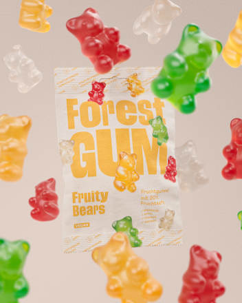 Fruchtgummi, Fruity Bears, 100 g