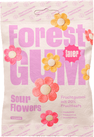 Fruchtgummi, Sour Flowers, 100 g