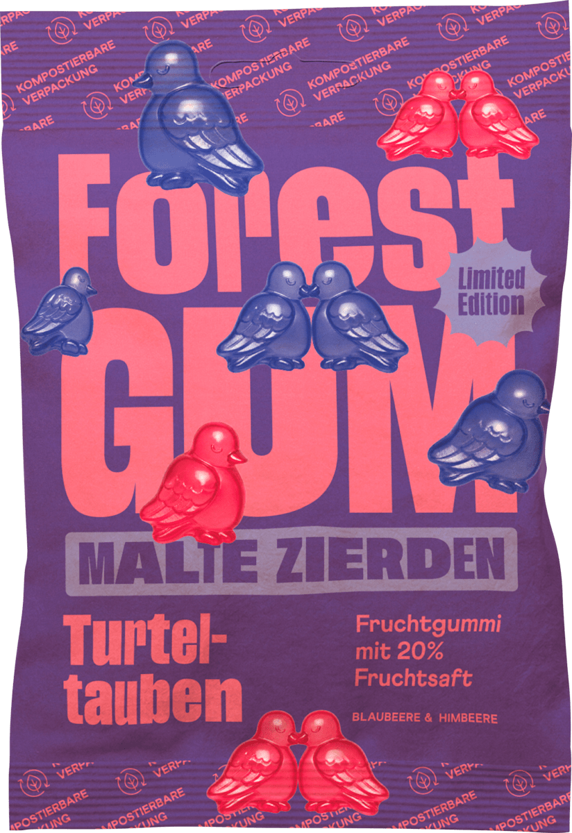 Forest GUM Fruchtgummi Turteltauben, 100 g