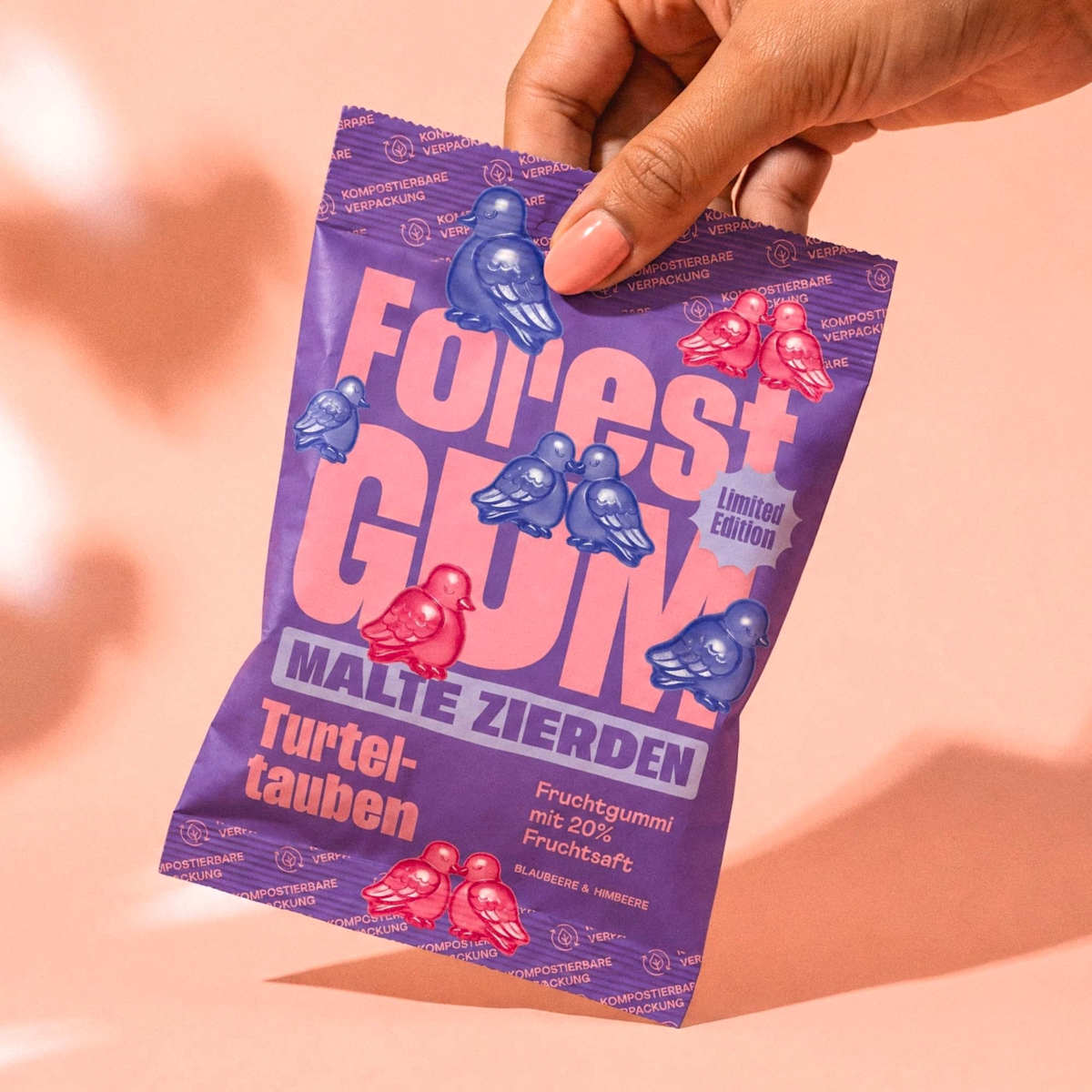 Forest GUM Fruchtgummi Turteltauben, 100 g