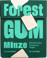 Kaugummi, Minze, zuckerfrei (10 Stück), 20 g