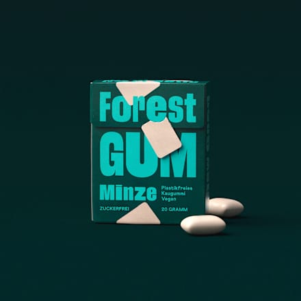 Kaugummi, Minze, zuckerfrei (10 Stück), 20 g