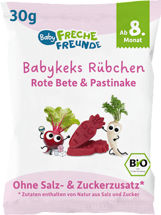 Babykeks Rübchen Rote Bete & Pastinake, ab dem 8. Monat, 30 g