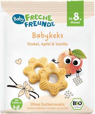 Babykekse Dinkel, Apfel & Vanille ab dem 8. Monat, 100 g