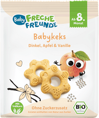Babykekse Dinkel, Apfel & Vanille ab dem 8. Monat, 100 g