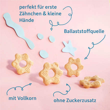 Babykekse Dinkel, Apfel & Vanille ab dem 8. Monat, 100 g