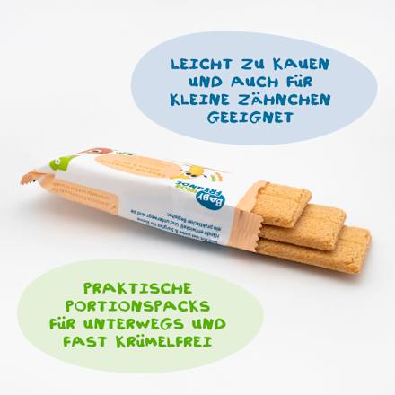 Babysnack Knusper-Schnitte Banane & Kürbis ab dem 8. Monat, 6x14g, 84 g