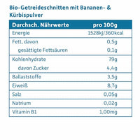 Babysnack Knusper-Schnitte Banane & Kürbis ab dem 8. Monat, 6x14g, 84 g