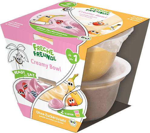 Frucht Creamy Bowl Banane, Himbeere, Apfel ab 1 Jahr (2x120 g), 240 g