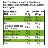 Freche Freunde Fruchtgummi Apfel-Himbeere mit Reispops, ab 4 Jahren, 30 g