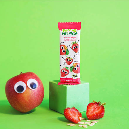 Fruchtriegel Apfel & Erdbeere ab 3 Jahren, 21 g