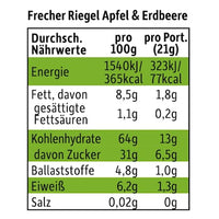 Fruchtriegel Apfel & Erdbeere ab 3 Jahren, 21 g