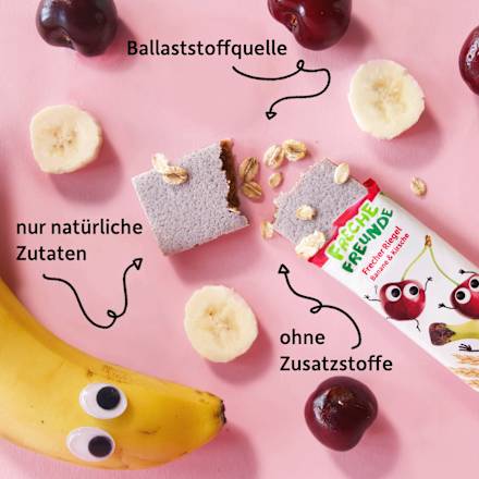 Fruchtriegel Banane & Kirsche, ab 1 Jahr (4x23 g), 92 g