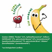 Fruchtriegel Banane & Kirsche, ab 1 Jahr (4x23 g), 92 g