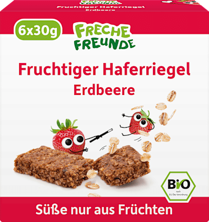 Fruchtriegel Hafer Erdbeere, ab 3 Jahren, (6x30 g), 180 g