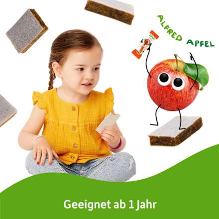 Fruchtriegel mit Getreide Apfel Karotte ab 1 Jahr, (4x23 g), 92 g