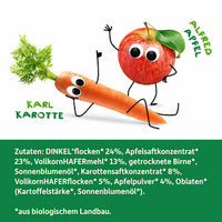 Fruchtriegel mit Getreide Apfel Karotte ab 1 Jahr, (4x23 g), 92 g