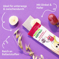 Fruchtriegel mit Getreide Rote Traube, Banane & Aronia ab 3 Jahren, (4x23 g), 92 g