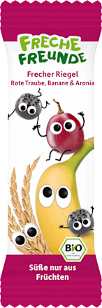 Fruchtriegel mit Getreide Rote Traube, Banane & Aronia ab 3 Jahren, (4x23 g), 92 g