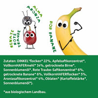 Fruchtriegel mit Getreide Rote Traube, Banane & Aronia ab 3 Jahren, (4x23 g), 92 g
