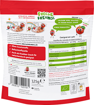 Kindermüsli Apfel & Erdbeere ab 1 Jahr, 125 g