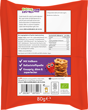 Kindersnack Brezel Chips Paprika-Style ab 3 Jahren, 80 g