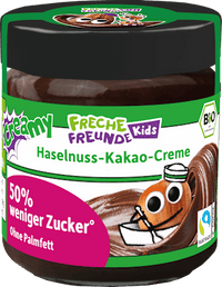 Kindersnack Brotaufstrich Haselnuss-Kakao-Creme Datteln, ab 3 Jahren, 180 g
