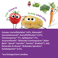 Kindersnack Bunte Chips Ketchup Style, für Schulkinder, 50 g