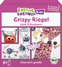 Kindersnack Crispy Riegel Apfel & Blaubeere ab 3+ Jahren (6x21 g), 126 g