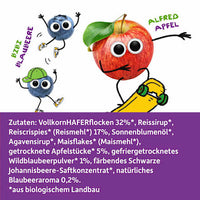 Kindersnack Crispy Riegel Apfel & Blaubeere ab 3+ Jahren (6x21 g), 126 g